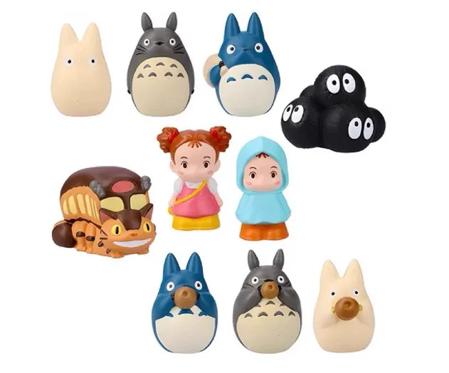 Spot Anime Action Figure Cat Coal Ball Elf Faceless Male Finger Decoration Blind Box Finger Set Toy Birthday Gift For Anime Fans