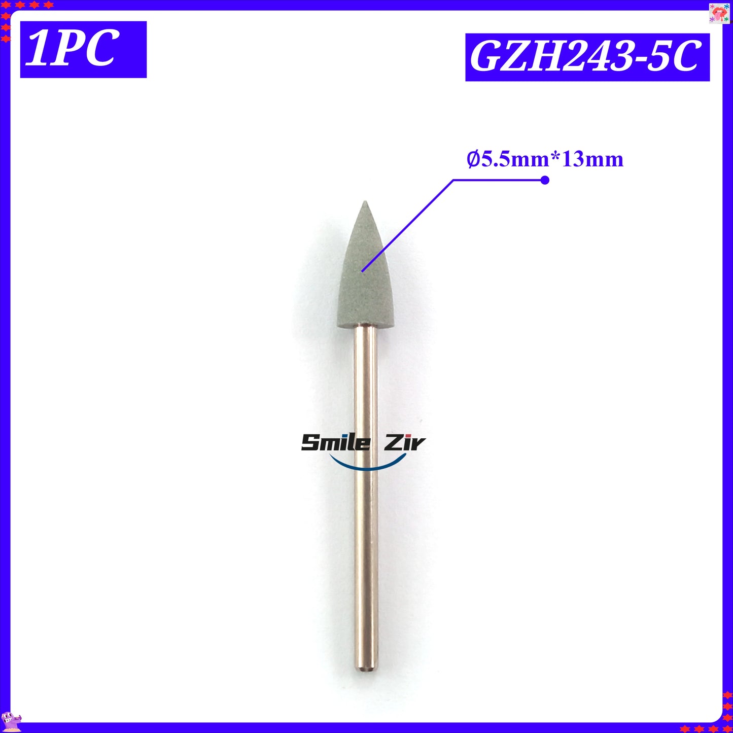 Dental Lab 2-in-1 Grinding Polishing Hand Tool for Pre-Sintered Zirconia Green State Zirconia Restoration Finishing Rotary Tool