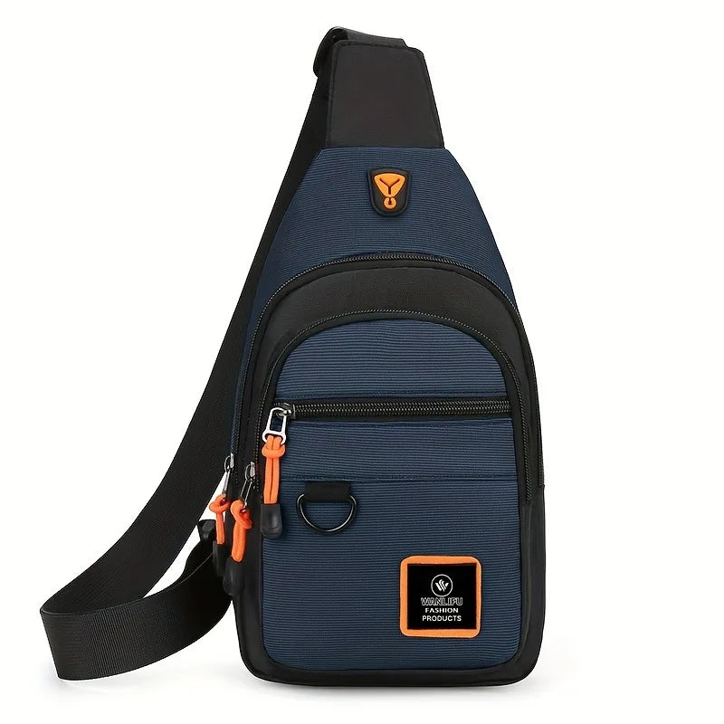 Men's leisure outdoor hiking bike shoulder bag, waterproof sports crossbody bag, travel backpack, men's chest bag, shoulder bag