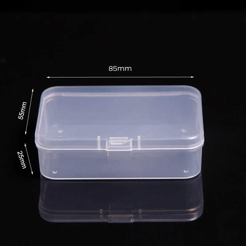 Multifunctional Acrylic Card Storage Box 12x10.5cm Display Card Case Holds 400 Postcards With 2 Compartments For Postcard/Photos