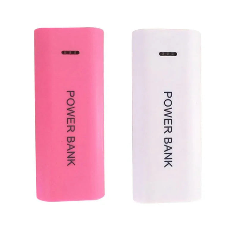 1/2pcs Power Bank Case 1-Cell 18650 Battery Box for Smart Phone Charge 5V 1A for 18650 Battery with Indicator Light