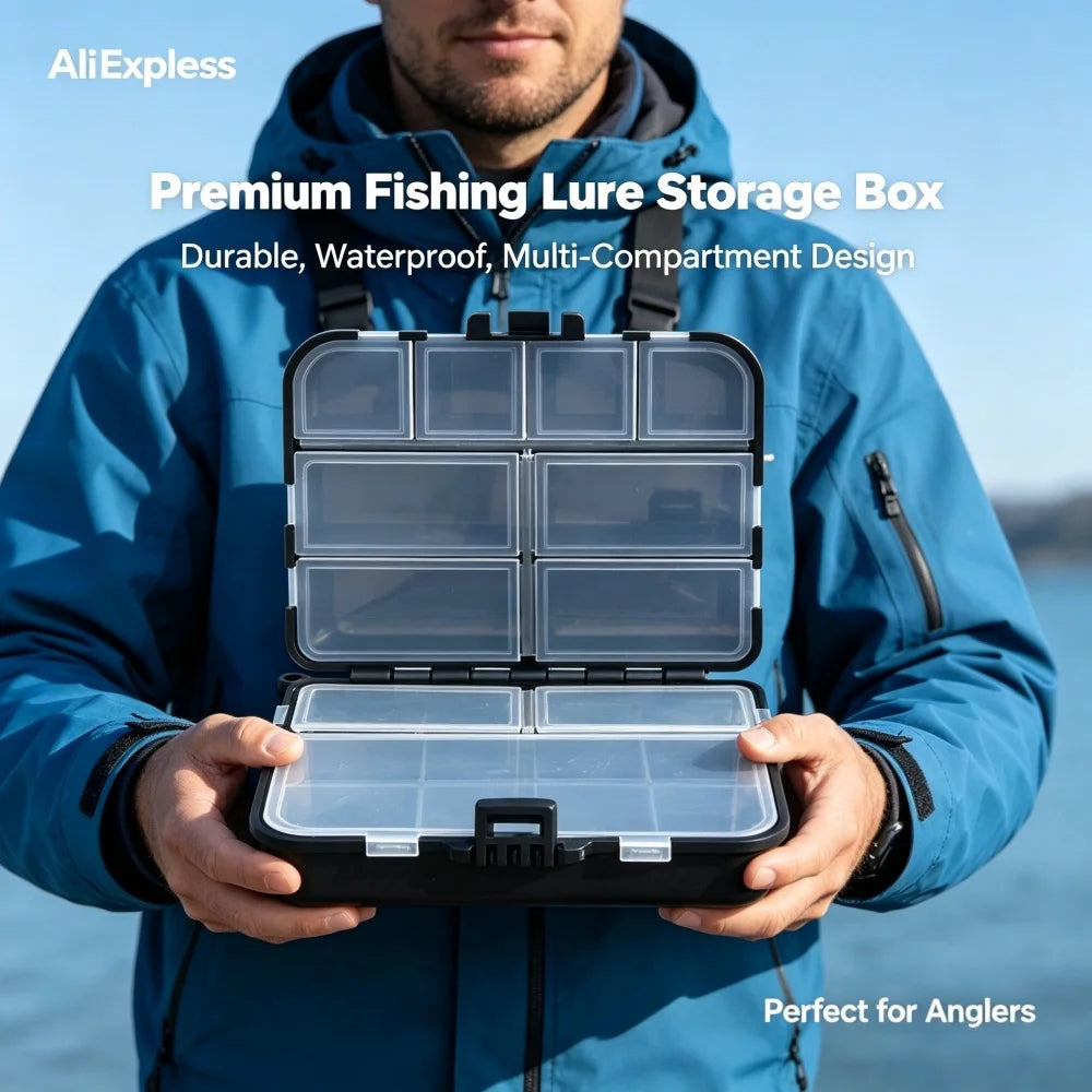 Fishing Accessories Storage Box Double Sided Bait & Hook Box Carp Luya Fishing Gear Organizer Multifunctional Fishing Parts