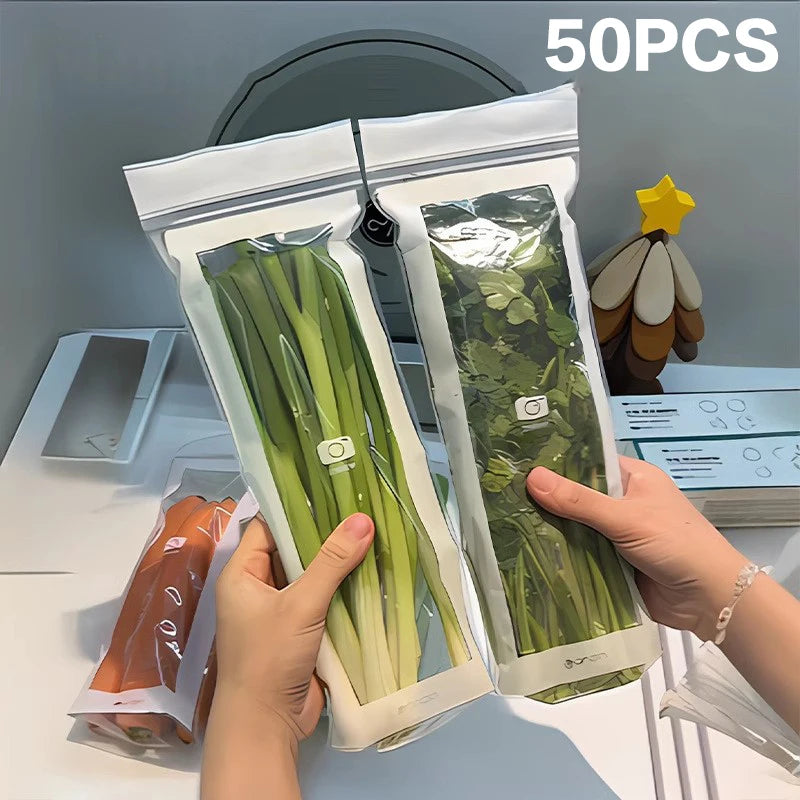 Fruits Vegetables Fresh-keep Bags Reusable Refrigerator Storage Bags Thickened Leakproof Containers Kitchen Sealed Packaging Bag