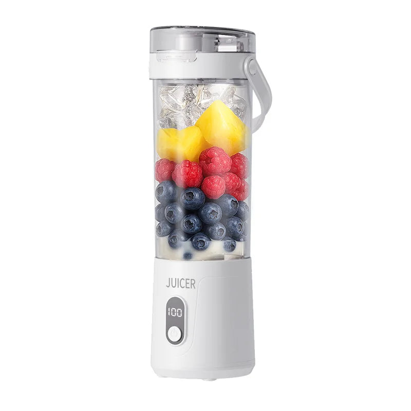 Portable Mini Blender Electric Fruit Juicer Smoothie Orange Fresh Juice Blender Multifunction Rechargeable Portable Juicer Mixer