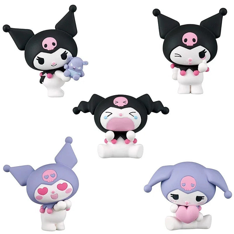New In Stock Anime Figure Kuromi Cute Adorable Themes Blind Box Kawaii Mini Action Figure Desktop Decoration Girl Festival Gift