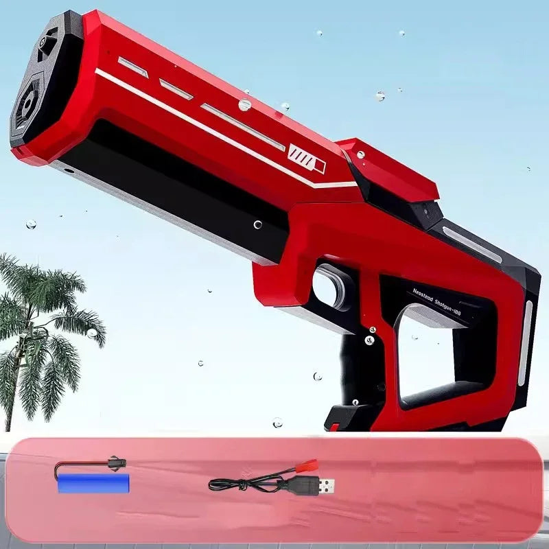 Children's Fully Automatic Water Storage Gun Large Capacity Electric Water Absorbing Toy Gun Summer Outdoor Water Toy Gift
