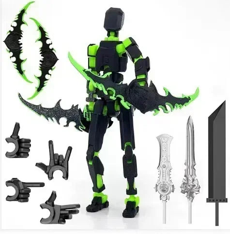 3D Printed Movable Shapeshift Robot Action Figuras 3rd Generation Lucky 13 Figure Toys Dummy DIY Mannequin Decompression Toys