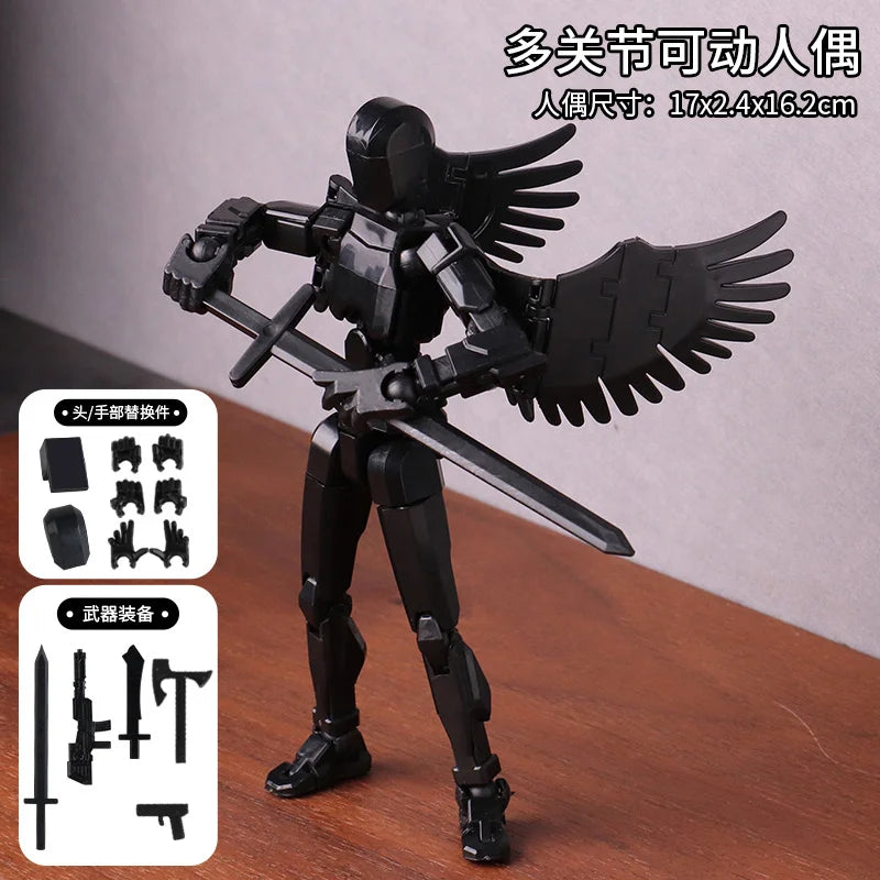 13 Jointed 3D Printed Mannequin Character Assemble Toys Movable Action Figures Shapeshift Robot Parent-children Game Kids Gifts
