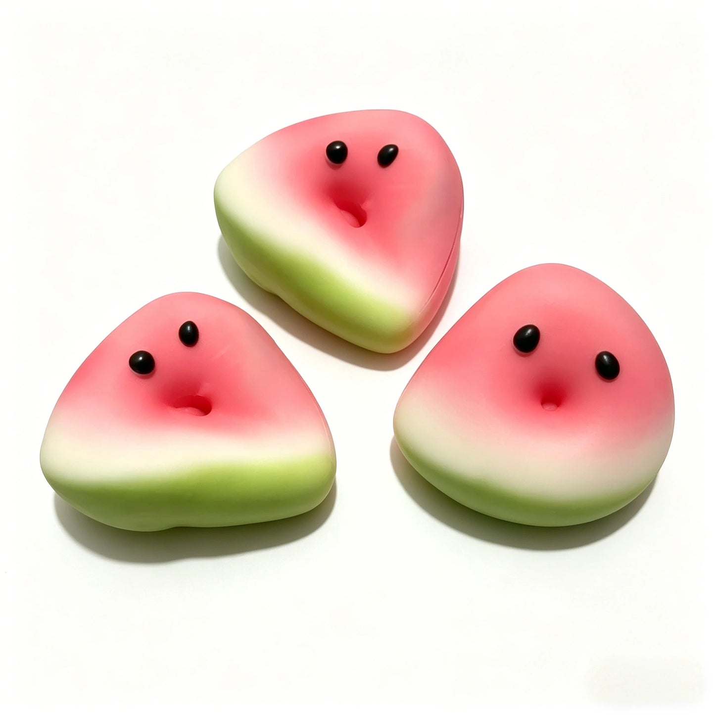 Pink Green Watermelon Squishy Squeeze Fidget Toy Super Soft Playful Texture Stress Anxiety Relief Sensory Toy Birthday Gift
