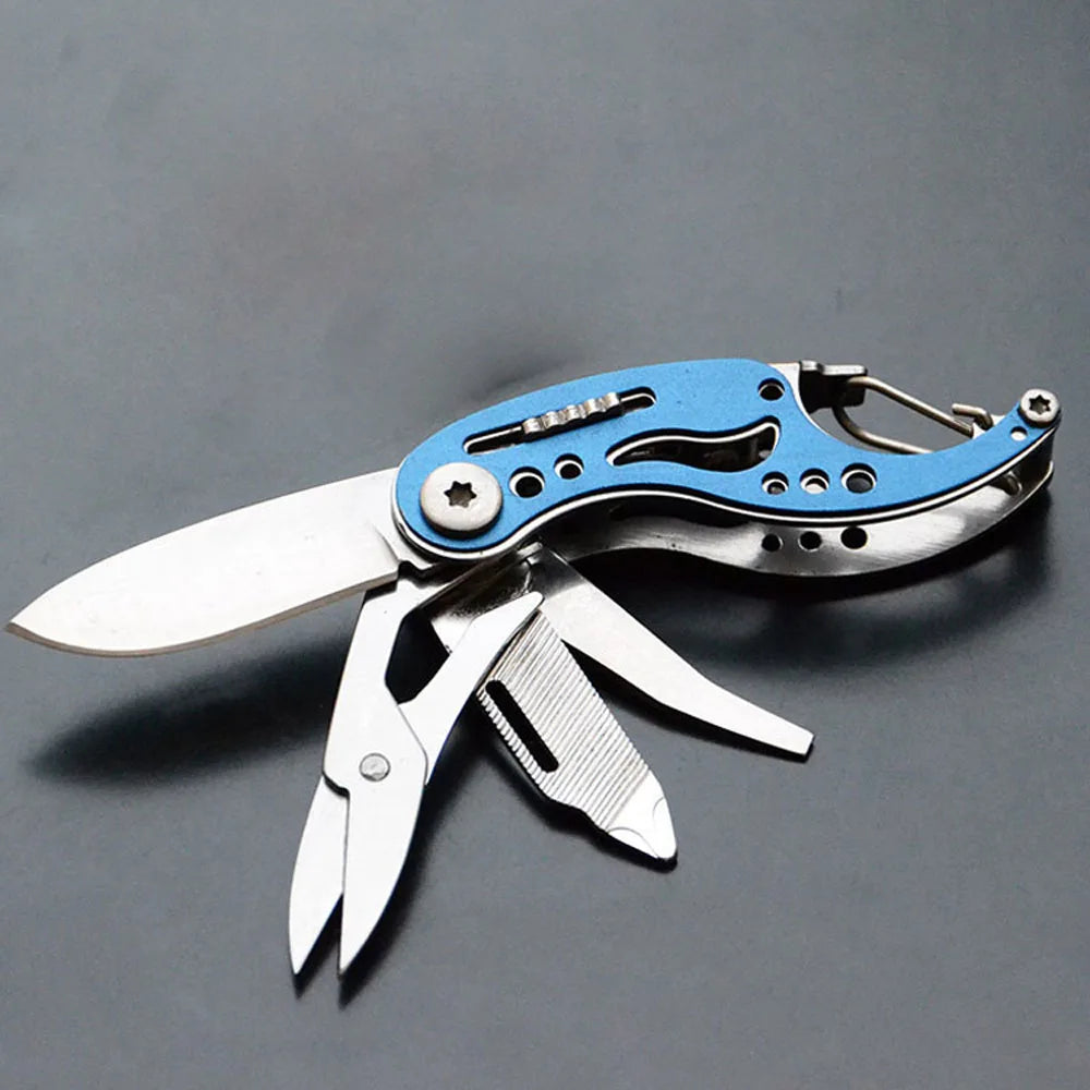 3Cr13Mov Mini Folding Knife EDC Multitool Outdoor Survival Gadgets Cute Camping Keychain Swiss Pocket Knife Jackknife Box Cutter