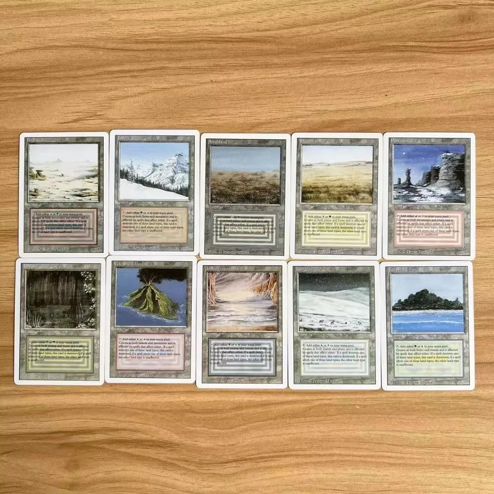 216 Pcs Black Core Cards P9 Dual Land Fetch Land Shock Lands Proxy Cards