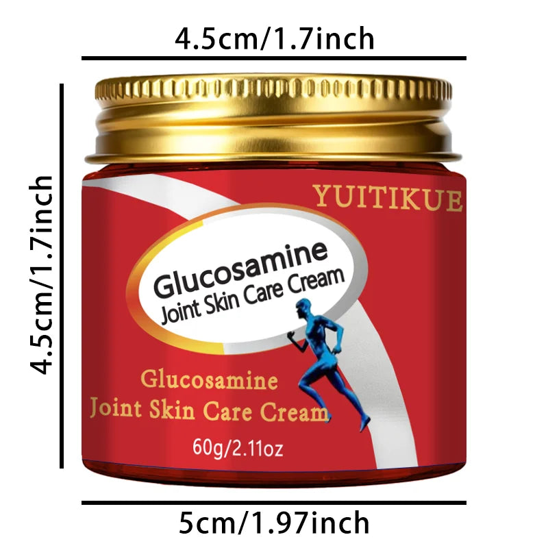 YUITIKUE Glucosamine Joint Cream 60g - Suitable for Any Joint, Fast-Absorbing & Non-Greasy Formula, Moisturizes Skin