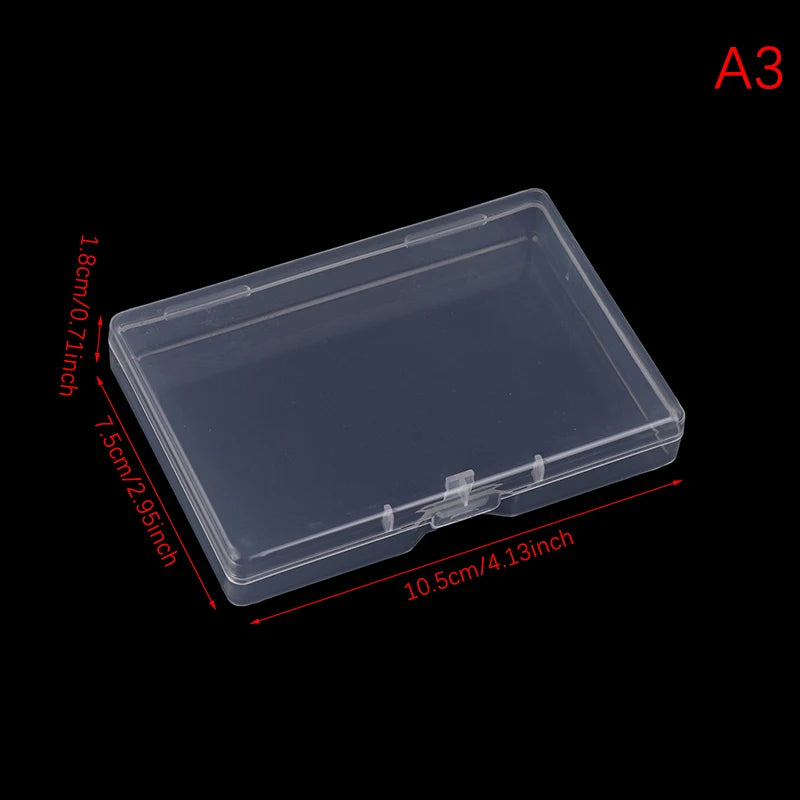 Transparent Plastic Box Rectangular Translucent Packing Box Storage Organizer Case Dustproof Durable Strong Jewelry Container