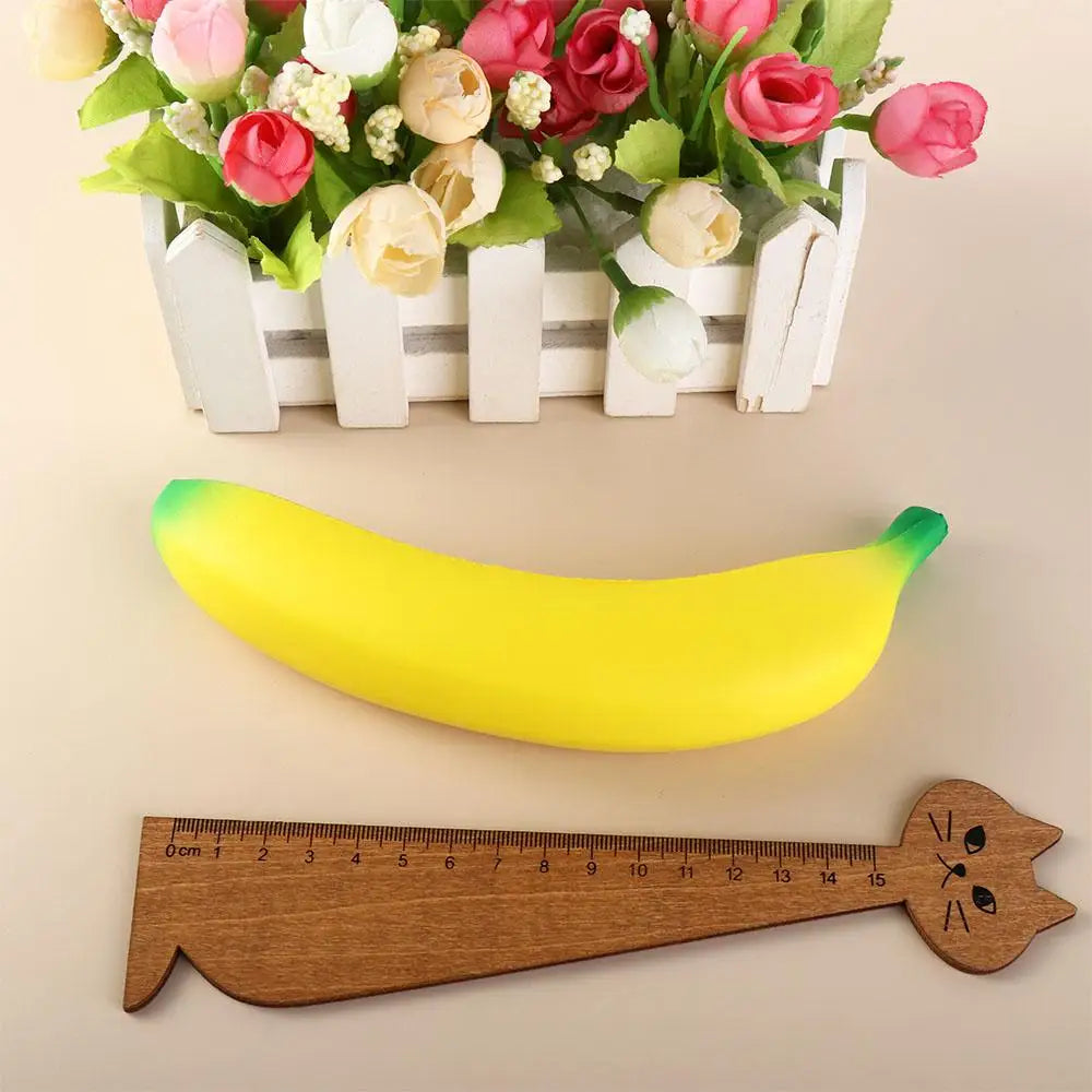Banana Reducer Slow Rising Banana Squeeze Simulation Banana Yellow Green Squeeze Pinch Pu Fruit Squeeze Birthday Gift