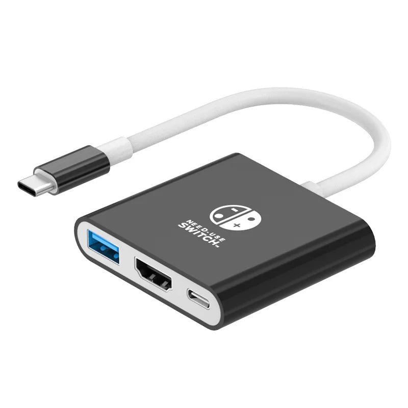 Docking Station for Nintendo Switch 2,4K 60Hz TYPE-C Hub with HDMI and USB-C 3.0 PD100W Charge Perfect for Switch 2/Switch/OLED