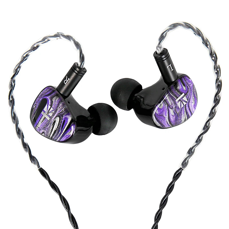 KBEAR Alkaid KB03 1DD+1BA+1Bone Conduction Hybrid IEM HiFi Earphones Beryllium-Coated Dynamic 3D Printed Resin Cavity Wired Headphones for Audiophile & Gaming
