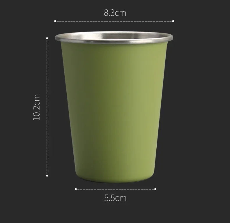 Mini Portable 304 Stainless Steel Insulated Water Bottle Lightning Yellow Camping Cup Beverage Storage Container Home Goods