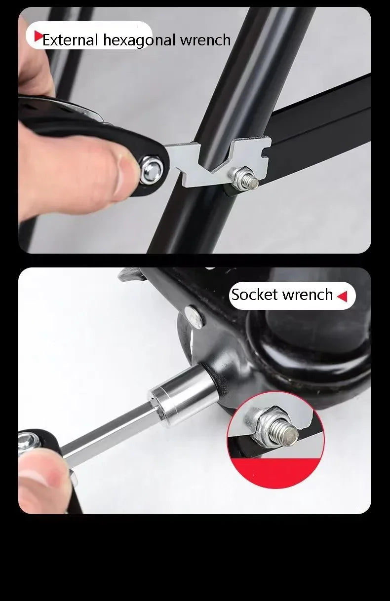 16-in-1 Hexagon Wrench & Screwdriver Set - Multi-Functional Portable Tool Kit for Motorcycle, Bicycle & Furniture Maintenance