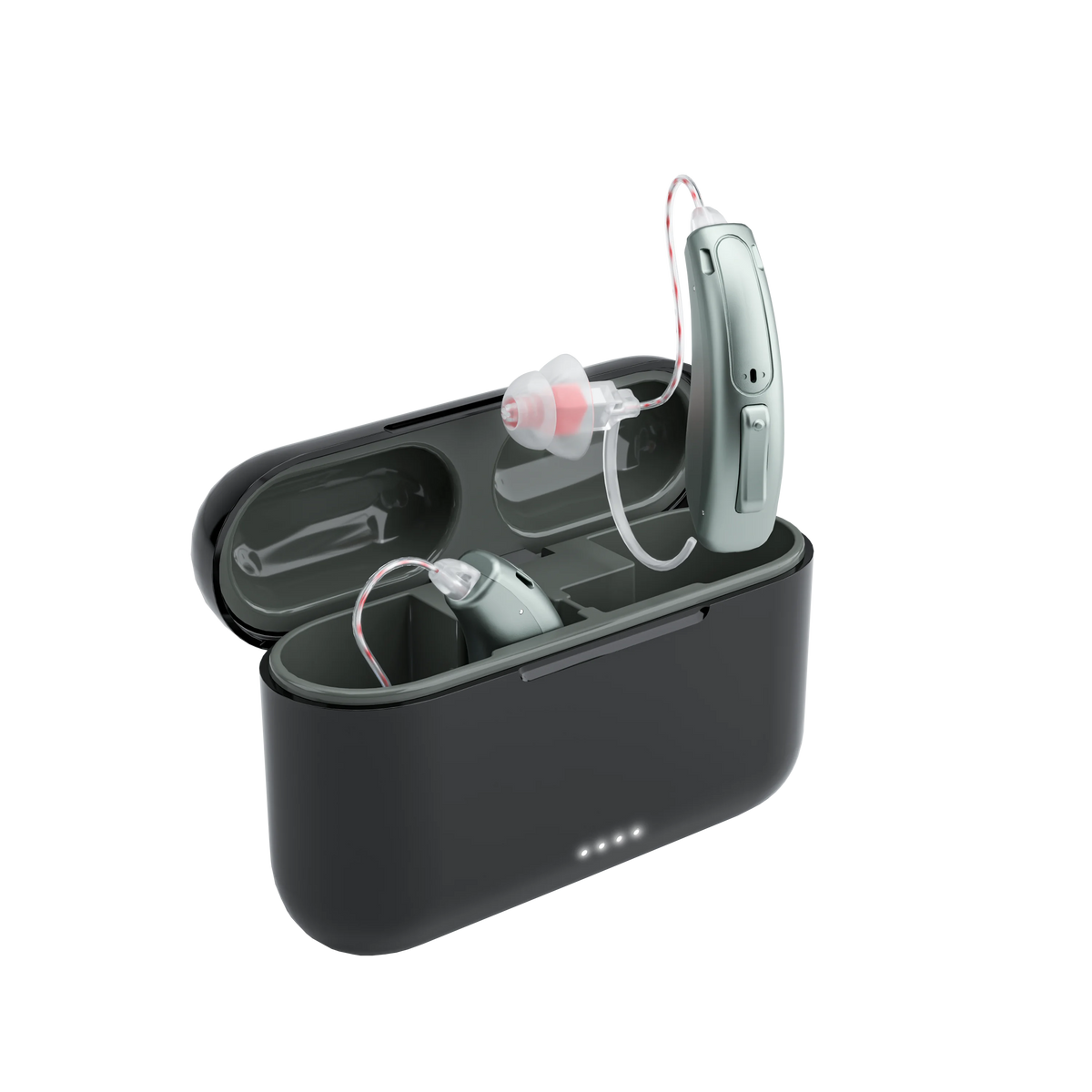 16 Channel Bluetooth Hearing Aids Rechargeable Digital BTE Hearing Aid for Seniors Adults with Noise Cancelling Feature