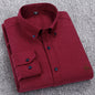 New 100% Cotton Men's Shirt Oxford Casual Shirt Men's Long-Sleeved Embroidered Spot Distribution Drop Shipping