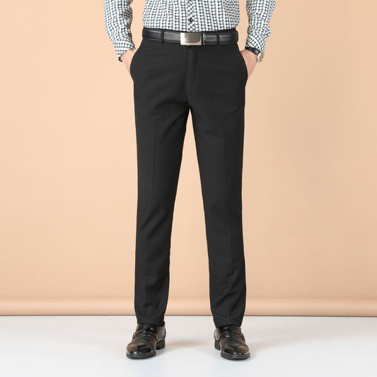 Men's Business Wear Slim-fit Trousers Spring and Autumn Casual Men's Wear Youth Work Dress Work Black Business Suit