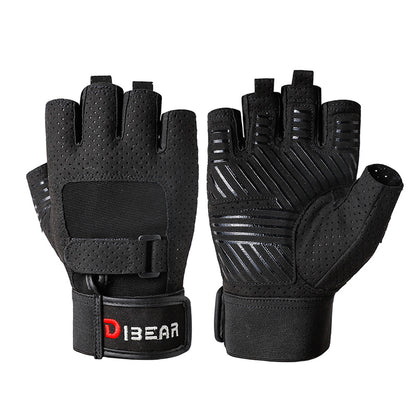 Cross-Border Dibear Manufacturer Spot Wholesale Fitness Gloves Exercise Cycling Weight Training Outdoor Sports Breathable