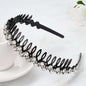 Wholesale Internet celebrity toothed non-slip headband hair band women's hairpin hair clip headdress women's all-match rhinestone hair pressing hair ring