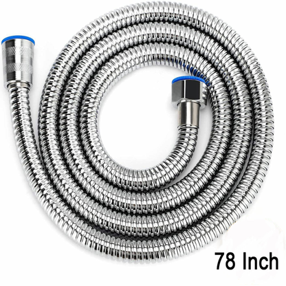 2m Flexible Shower Hose for Handheld Showerhead - Durable Plumbing Tube for Bathroom Use