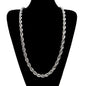 Men's hip-hop gold-plated European and American necklace fashion high sense 1cm thick twist necklace twisted rope chain a generation of hair