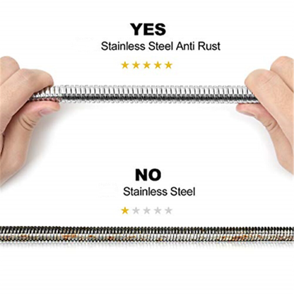 2m Flexible Shower Hose for Handheld Showerhead - Durable Plumbing Tube for Bathroom Use