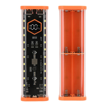 8*21700 Battery Case 22.5W Fast Charging DIY Battery Storage Box Solder-Free Power Bank Housing PD+ Flash Charge+ Fast Charge