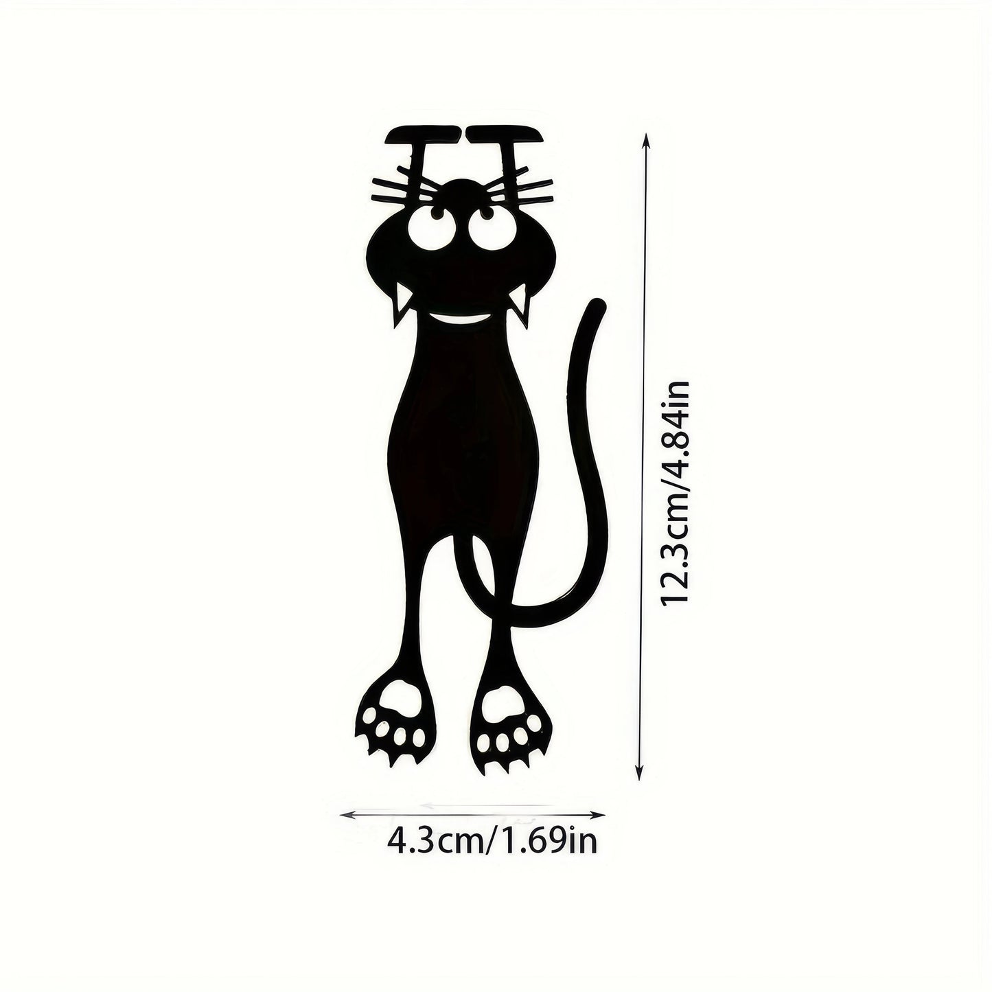 2/4 Black Cat Bookmarks, Lightweight and Easy To Carry, Efficient for Marking Book Pages, Suitable for Students and Book Fans