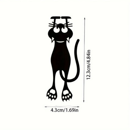 2/4 Black Cat Bookmarks, Lightweight and Easy To Carry, Efficient for Marking Book Pages, Suitable for Students and Book Fans