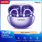 Lenovo TA410 Bluetooth 5.4 Wireless Earphones Open-Ear Bone Conduction Ear Clip Design Ultra-Light Comfortable Wearing Earphone