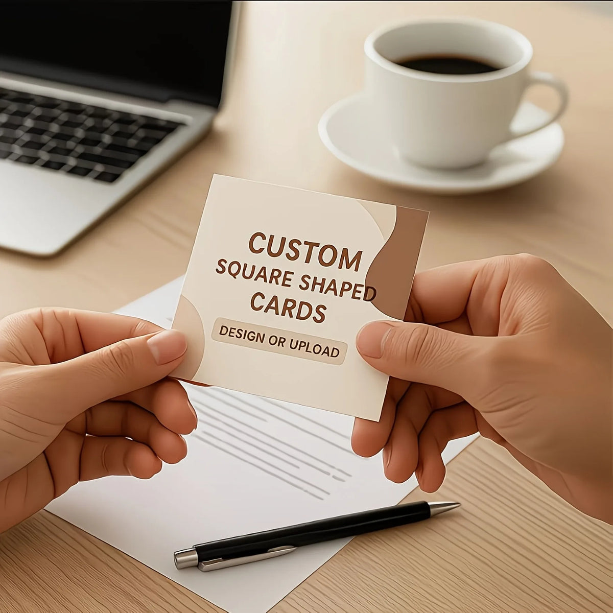 Personalized Photo Custom Single-Sided Card, White, with Your Logo Printing, Business Gift Promotion