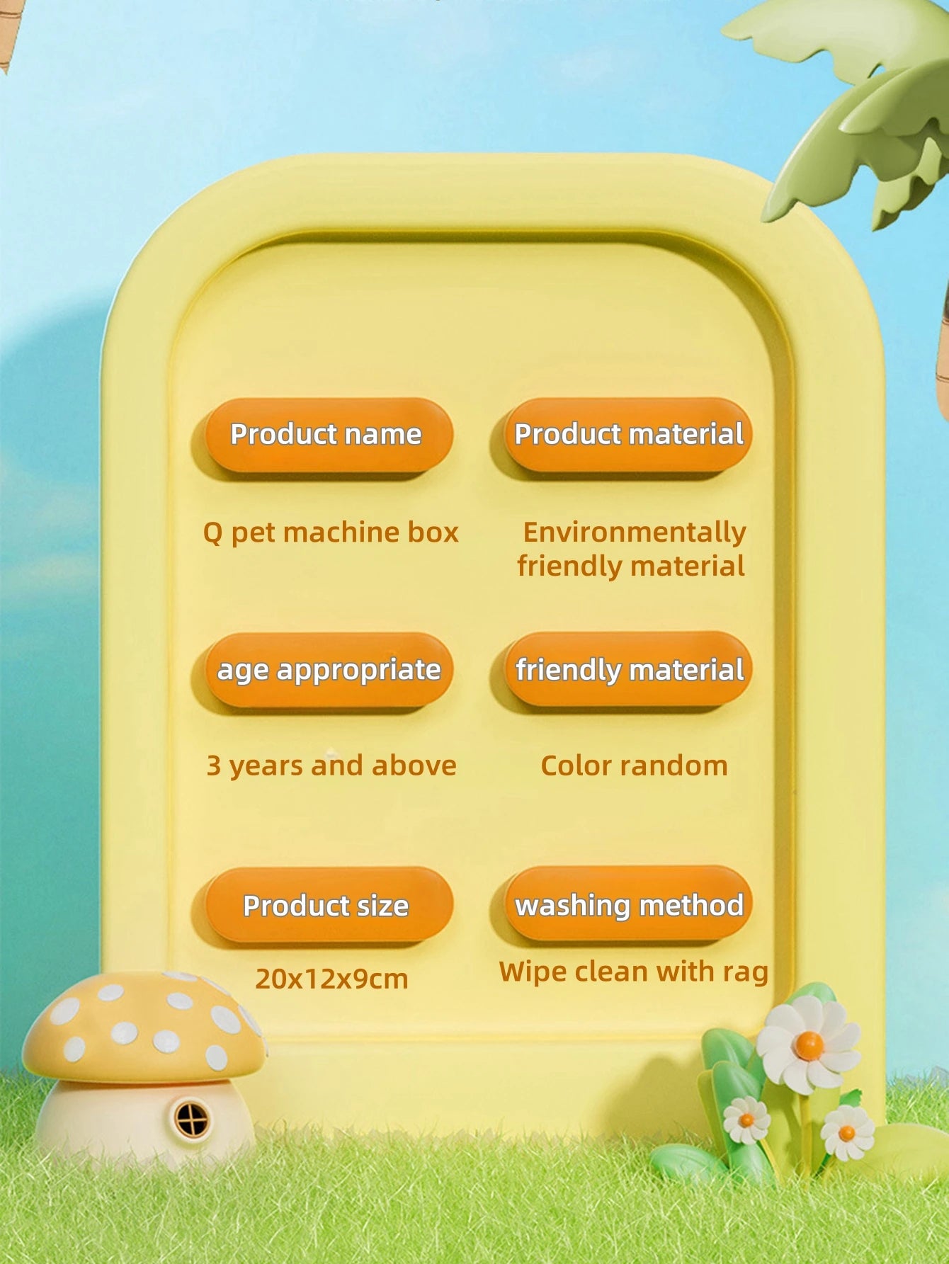 Toddler Toys, Baby Toy, Q Pet Machine Box, Early Education Puzzle and Cognitive Training Baby's Finger Flexibility Machine Box T