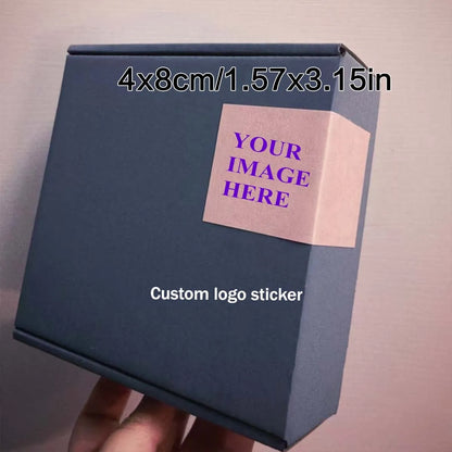 Multiple Packs of Custom Rectangular Stickers and Custom Logos, Wedding, Birthday, Baptism Stickers, Design Stickers
