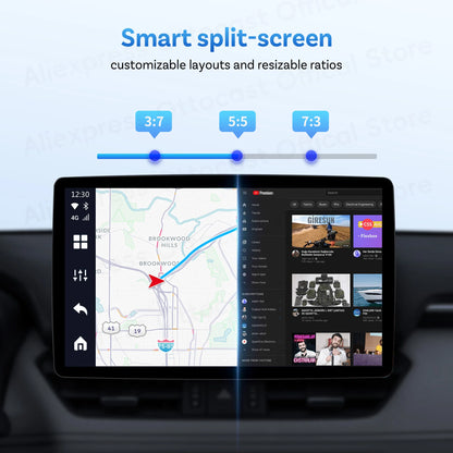 OTTOCAST P3 AI Box Android TV Box for HDMI out Wireless CarPlay Android Auto Car Accessories for Toyota VW Honda Kia Benz Nissan