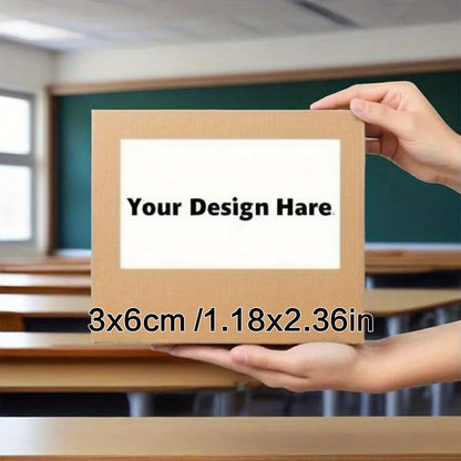 Multiple Packs of Custom Rectangular Stickers and Custom Logos, Wedding, Birthday, Baptism Stickers, Design Stickers