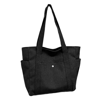 Large-Capacity College Sail-Style Zippered Tote Bag - Durable And Spacious Work Bag, Suitable For Students And Professionals