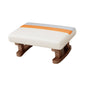 Small Stool Rectangle Footstool Padded Foot Stool Solid Wood Bench Low Ottoman For Living Bedroom Household Shoe Changing Stool