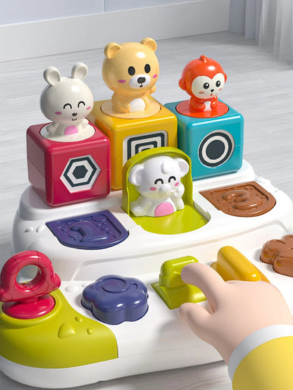 Toddler Toys, Baby Toy, Q Pet Machine Box, Early Education Puzzle and Cognitive Training Baby's Finger Flexibility Machine Box T