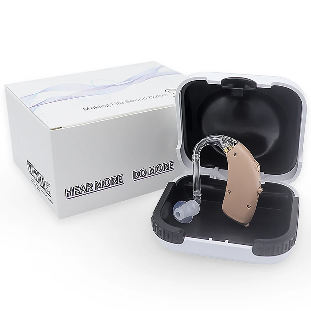 2025 Best Digital Hearing Aids BTE Adjustable Tone Sound Amplifier Portable Deaf Elderly digital Hearing Aid