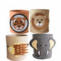 1/2/3/5PCS Baby Storage Basket Panda Dinosaur Cartoon Felt Organizer Laundry Dirty Clothes Bucket Toy Storage Box Gift Ideas