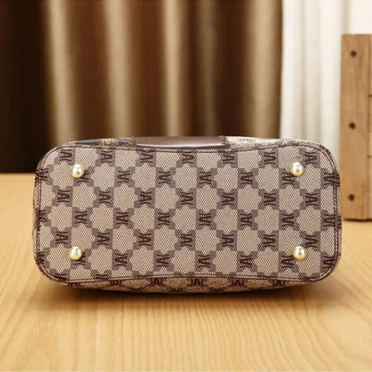 Women's Handbags with Premium Print, Luxury Versatile 3-Piece Set, Shoulder and Crossbody Bags,Must-have Ladies Bag for Work