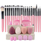 Makeup Brushes Set Premium Synthetic Kabuki Foundation Concealers Powder Blush Blending Face Eye Shadows Brush Set