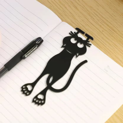 2/4 Black Cat Bookmarks, Lightweight and Easy To Carry, Efficient for Marking Book Pages, Suitable for Students and Book Fans