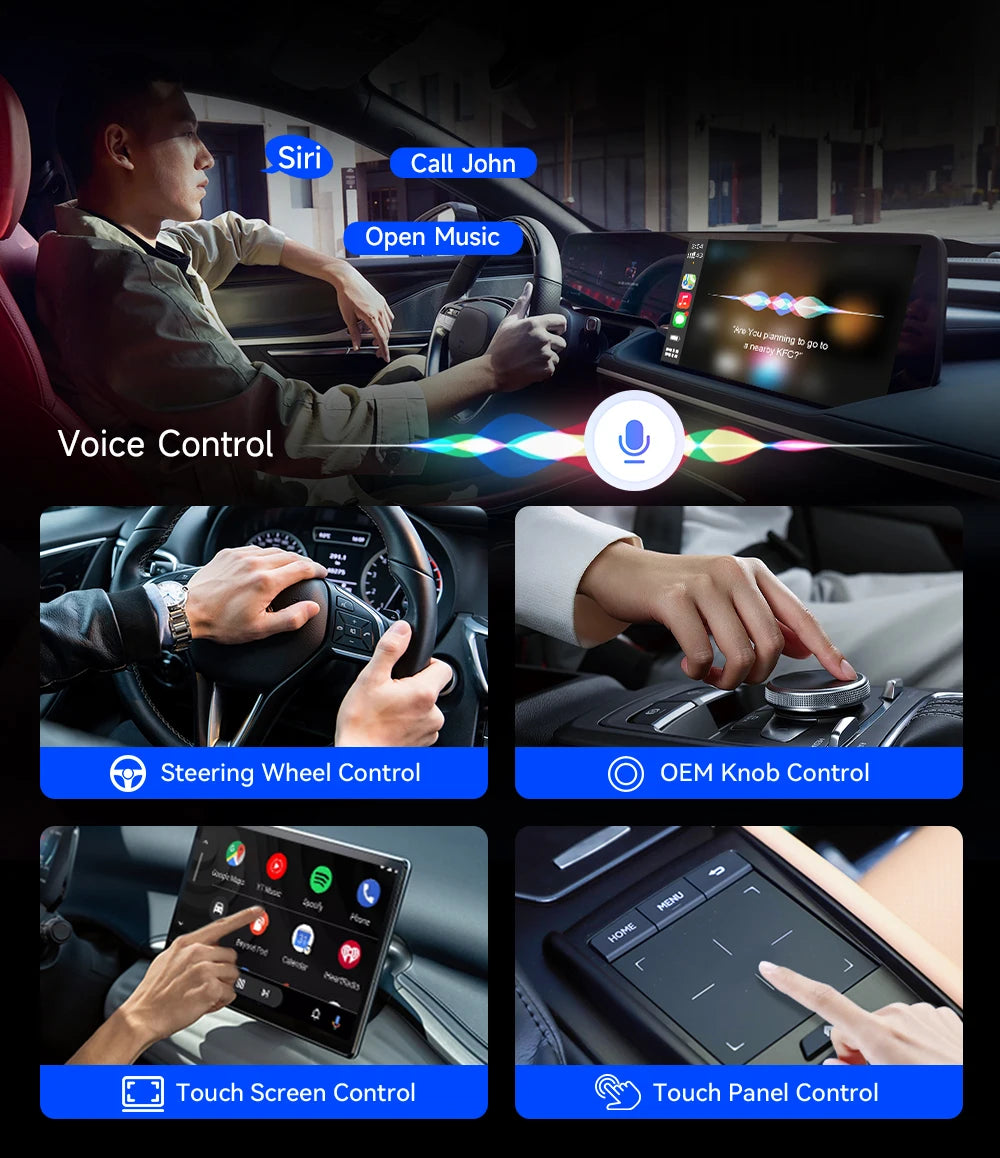 2026 5G Car Ai box SM6350 CarPlay Wireless Android 15.0 Ultra2 Android Auto Wireless Ai Box Support Youtube Netfilx IPTV BT5.1