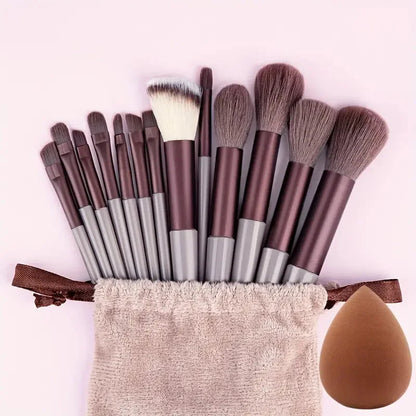 13Pcs Makeup Brush Set Soft Fluffy Cosmetic Foundation Powder Eyeshadow Kabuki Blending Make Up Brush Beauty Tool Makeup