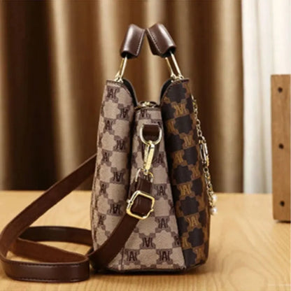 Women's Handbags with Premium Print, Luxury Versatile 3-Piece Set, Shoulder and Crossbody Bags,Must-have Ladies Bag for Work